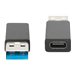 DIGITUS - USB-Adapter - 24 pin USB-C (W) zu USB (M) - USB 3.0 - 3 A - Schwarz