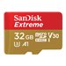 SanDisk Extreme - Flash-Speicherkarte (microSDHC/SD-Adapter inbegriffen) - 32 GB - A1 / Video Class V30 / UHS-I U3 - microSDHC U