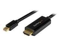 StarTech.com 2m Mini DisplayPort auf HDMI Konverterkabel - mDP zu HDMI Adapter mit Kabel Ultra HD 4K - Adapterkabel - Mini Displ