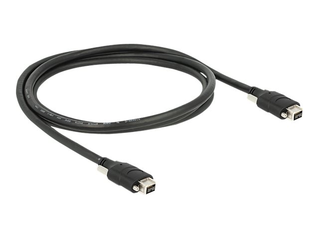 Delock - Datenkabel - Firewire IEEE1394 (i.LINK) - FireWire 800 mnnlich zu FireWire 800 mnnlich - 2 m - Schwarz