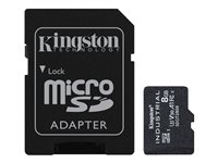 Kingston Industrial - Flash-Speicherkarte (microSDHC/SD-Adapter inbegriffen) - 8 GB - A1 / Video Class V30 / UHS-I U3 / Class10 