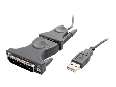 StarTech.com USB 2.0 auf Seriell RS232 / DB9 / DB25 Adapterkabel - St/St - USB zu Seriell Adapter/ Konverter Kabel - Serieller A