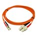 StarTech.com 2m Fiber Optic Cable - Multimode Duplex 50/125 - LSZH - LC/SC - OM2 - LC to SC Fiber Patch Cable