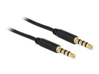 Delock - Headset-Kabel - 4-poliger Mini-Stecker mnnlich zu 4-poliger Mini-Stecker mnnlich - 50 cm - Schwarz