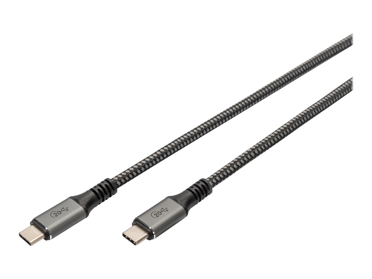 DIGITUS - USB-Kabel - 24 pin USB-C (M) zu 24 pin USB-C (M) - USB4 - 3 m - untersttzt 4K 60 Hz (7680 x 4320), untersttzt 5K 60 