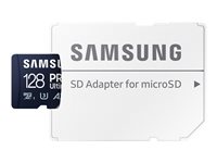 Samsung PRO Ultimate MB-MY128SA - Flash-Speicherkarte (SD-Adapter inbegriffen) - 128 GB - A2 / Video Class V30 / UHS-I U3 - micr