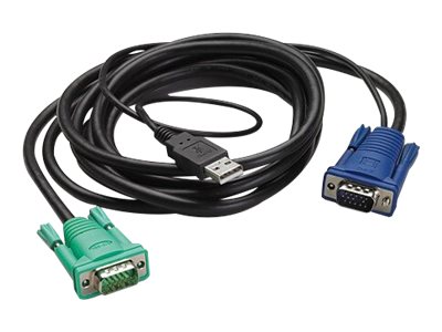 APC - Tastatur- / Video- / Maus- (KVM-) Kabel - USB, HD-15 (VGA) (M) zu HD-15 (VGA) (M) - 1.83 m - fr P/N: AP5201, AP5202, AP58