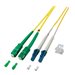 M-CAB LWL - Netzwerkkabel - SC/APC Einzelmodus (M) zu LC Single-Modus (M) - 3 m - 2 mm - Glasfaser