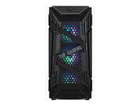 ASUS TUF Gaming GT301 - Tower - ATX - Seitenteil mit Fenster (gehrtetes Glas) - Schwarz - USB/Audio