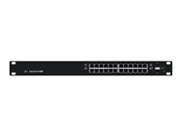 Ubiquiti EdgeSwitch 24 - Switch - L3 - managed - 24 x 10/100/1000 (PoE+) + 2 x Gigabit SFP - an Rack montierbar