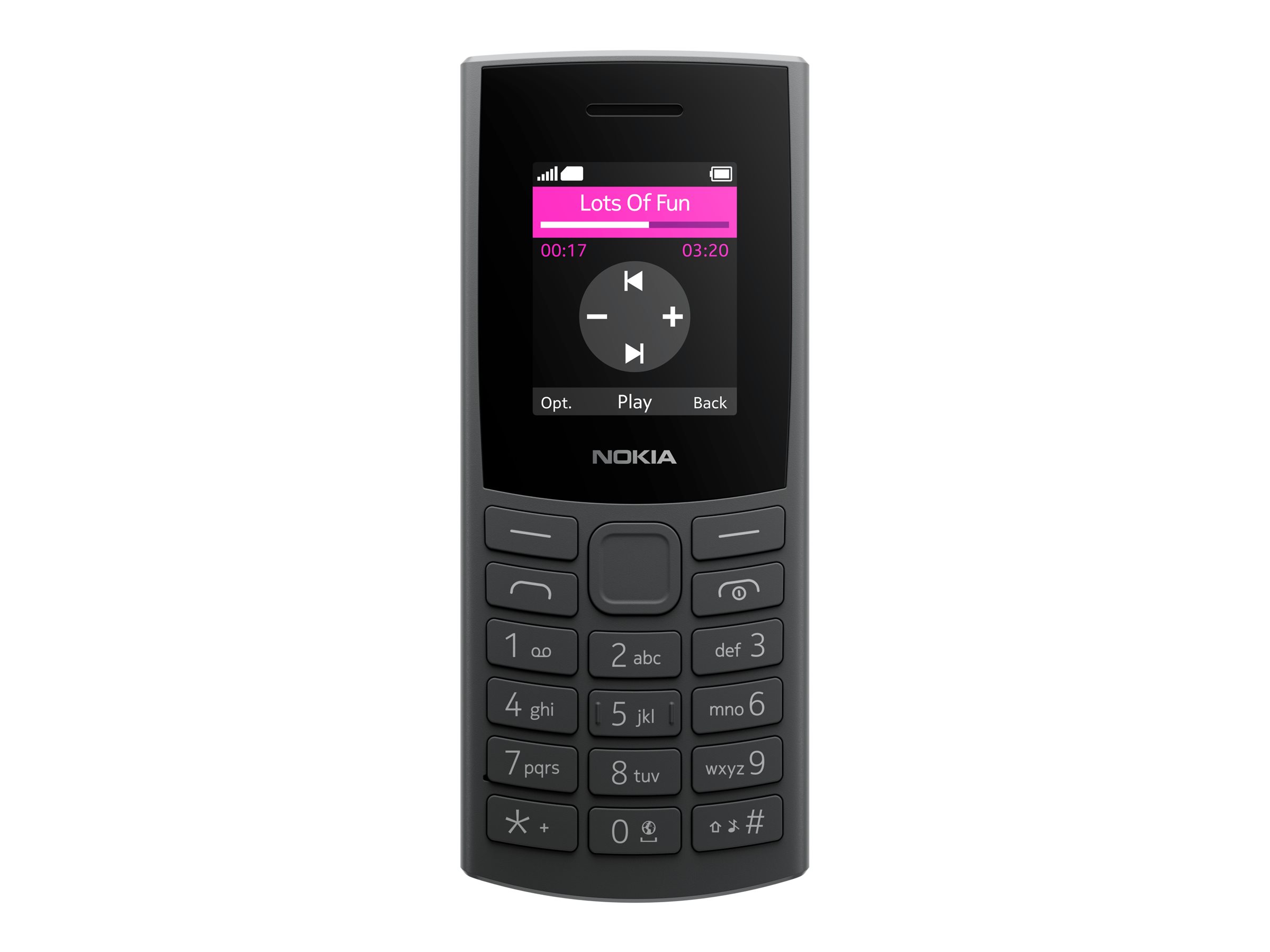 Nokia 105 4G (2023) - 4G Feature Phone - Dual-SIM - microSD slot - LCD-Anzeige - holzkohlefarben