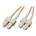 Eaton Tripp Lite Series Duplex Multimode 50/125 Fiber Patch Cable (SC/SC), 1M (3 ft.) - Patch-Kabel - SC multi-mode (M) zu SC mu