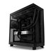 NZXT H series H6 Flow - Mid tower - ATX - Seitenteil mit Fenster (gehrtetes Glas) - keine Spannungsversorgung - mattschwarz