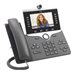 Cisco IP Phone 8845 - IP-Videotelefon - mit Digitalkamera, Bluetooth-Schnittstelle - SIP, SDP - 5 Leitungen - holzkohlefarben 