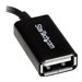 StarTech.com Micro USB rechts gewinkelt auf USB OTG Adapter Stecker / Buchse - Micro USB zu USB Kabel 12cm - On The Go Kabel - S