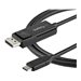 StarTech.com 6ft (2m) USB C to DisplayPort 1.2 Cable 4K 60Hz, Bidirectional DP to USB-C or USB-C to DP Reversible Video Adapter 