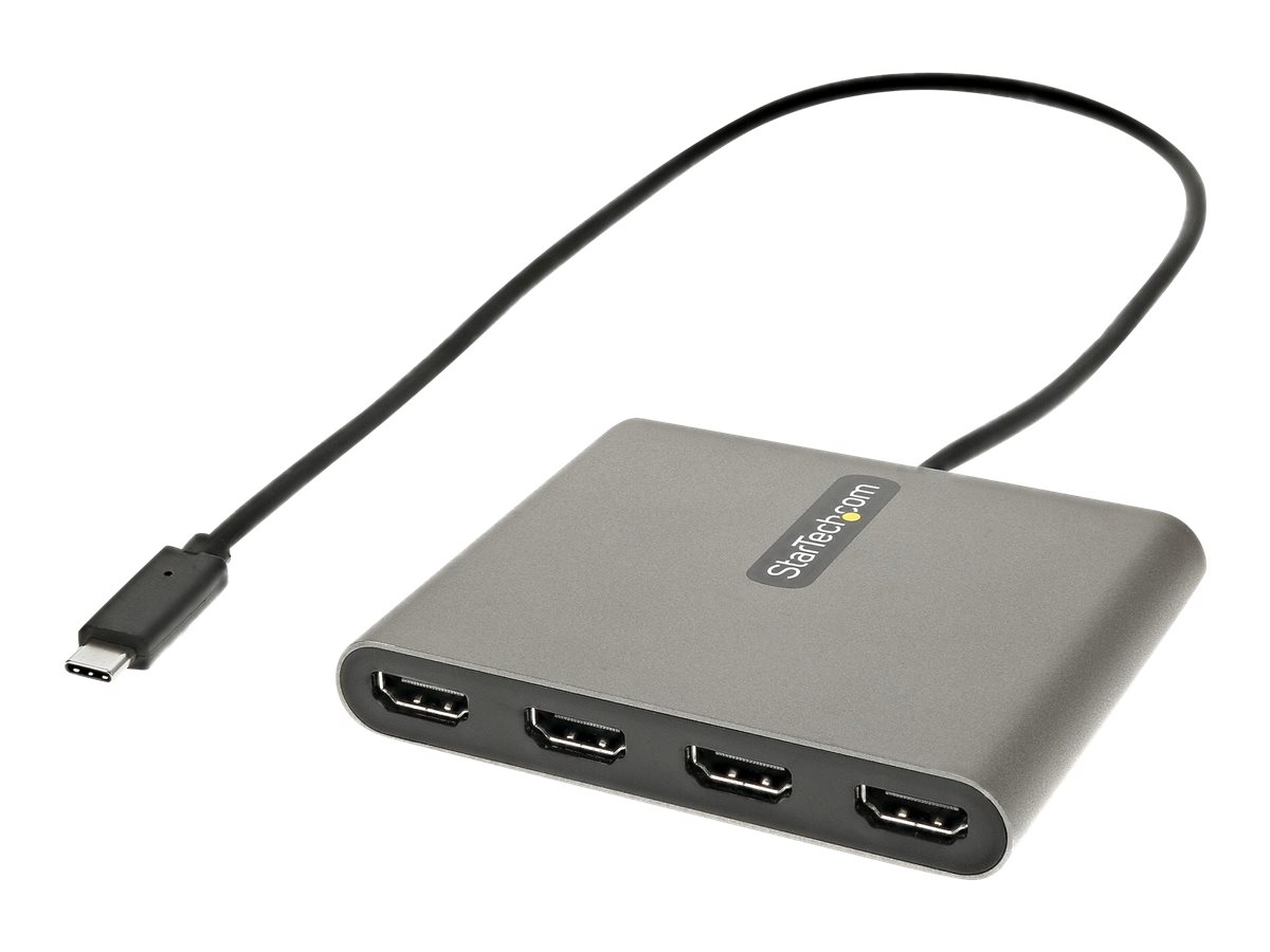 StarTech.com USB-C auf 4x HDMI Adapter - Externe Video- und Grafikkarte - USB Type-C auf Quad HDMI Display Adapter Dongle - 1080