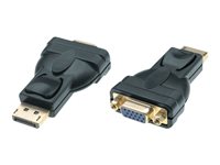 M-CAB - Videoadapter - DisplayPort (M) zu HD-15 (VGA) (M) - DisplayPort 1.2 - 1080p-Untersttzung, Passiv - Schwarz