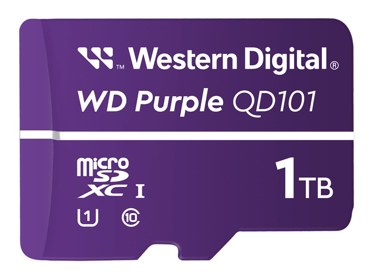 WD Purple WDD100T1P0C - Flash-Speicherkarte - 1 TB - UHS-I U1 / Class10 - microSDXC - lila