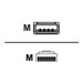 Zebra - USB-Kabel - USB (M) zu RJ-45 (10-polig) (M) - 2 m - geformt - fr Symbol LI3608; Digital Scanner DS3608; Zebra DS3608, D