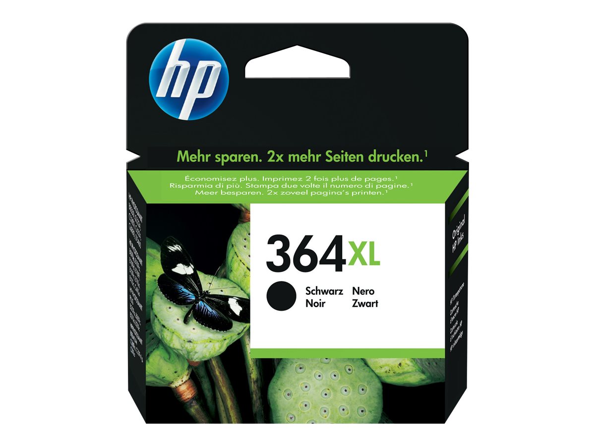 HP 364XL - Hohe Ergiebigkeit - Schwarz - original - Tintenpatrone - fr Deskjet 35XX; Photosmart 55XX, 55XX B111, 65XX, 7510 C31