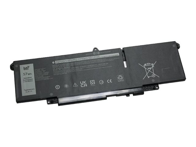 BTI - Laptop-Batterie (gleichwertig mit: Dell 66DWX) - Lithium-Ionen - 3 Zellen - 4878 mAh - 57 Wh