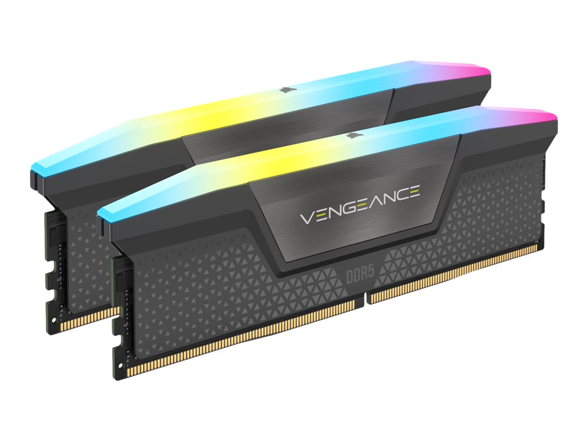 CORSAIR Vengeance RGB - DDR5 - Kit - 32 GB: 2 x 16 GB - DIMM 288-PIN - 5200 MHz / PC5-41600