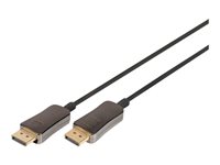 DIGITUS - DisplayPort-Kabel - DisplayPort (M) zu DisplayPort (M) - DisplayPort 1.4 - 10 m - Active Optical Cable (AOC), FEC, unt