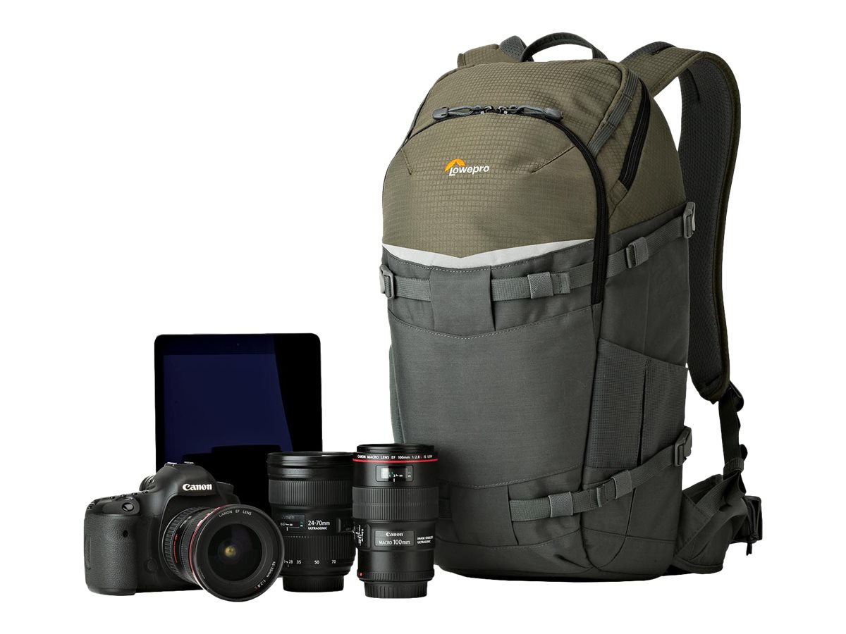 Lowepro Flipside Trek BP 350 AW - Rucksack fr Digitalkamera mit Objektiven - Grau, Dunkelgrn