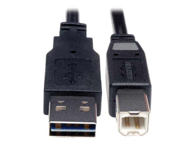 Eaton Tripp Lite Series Universal Reversible USB 2.0 Cable (Reversible A to B M/M), 1 ft. (0.31 m) - USB-Kabel - USB Typ B (M) z