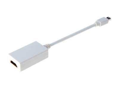 DIGITUS - Videoadapter - Mini DisplayPort mnnlich zu HDMI weiblich - 15 cm - Doppelisolierung - weiss