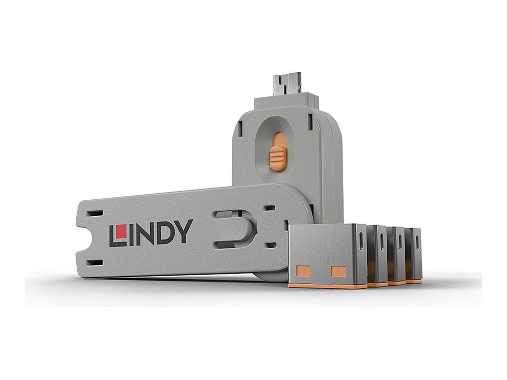 Lindy USB Port Blocker - USB-Portblocker (Packung mit 4)