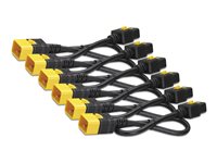 Schneider Electric Color Coded Locking Power Cords - Stromkabel - IEC 60320 C20 zu IEC 60320 C19 - 61 cm - Blau (Packung mit 6) 