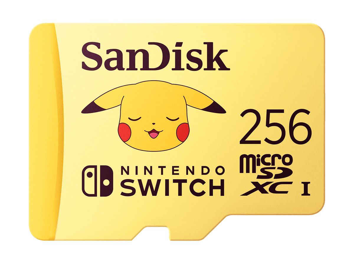 SanDisk Nintendo Switch Pokmon - Flash-Speicherkarte - 256 GB - Video Class V30 / UHS-I U3 - microSDXC UHS-I