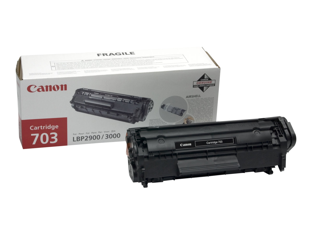 Canon 703 - Schwarz - Original - Tonerpatrone - fr i-SENSYS LBP2900, LBP2900B, LBP3000; Laser Shot LBP-2900, 3000