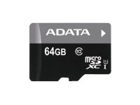 ADATA Premier - Flash-Speicherkarte (microSDXC-an-SD-Adapter inbegriffen) - 64 GB - UHS Class 1 / Class10 - microSDXC UHS-I