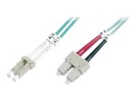 DIGITUS - Patch-Kabel - SC multi-mode (M) zu LC Multi-Mode (M) - 3 m - Glasfaser - Duplex