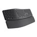 Logitech ERGO K860 - Tastatur - kabellos - 2.4 GHz, Bluetooth 5.0 - QWERTY - US International