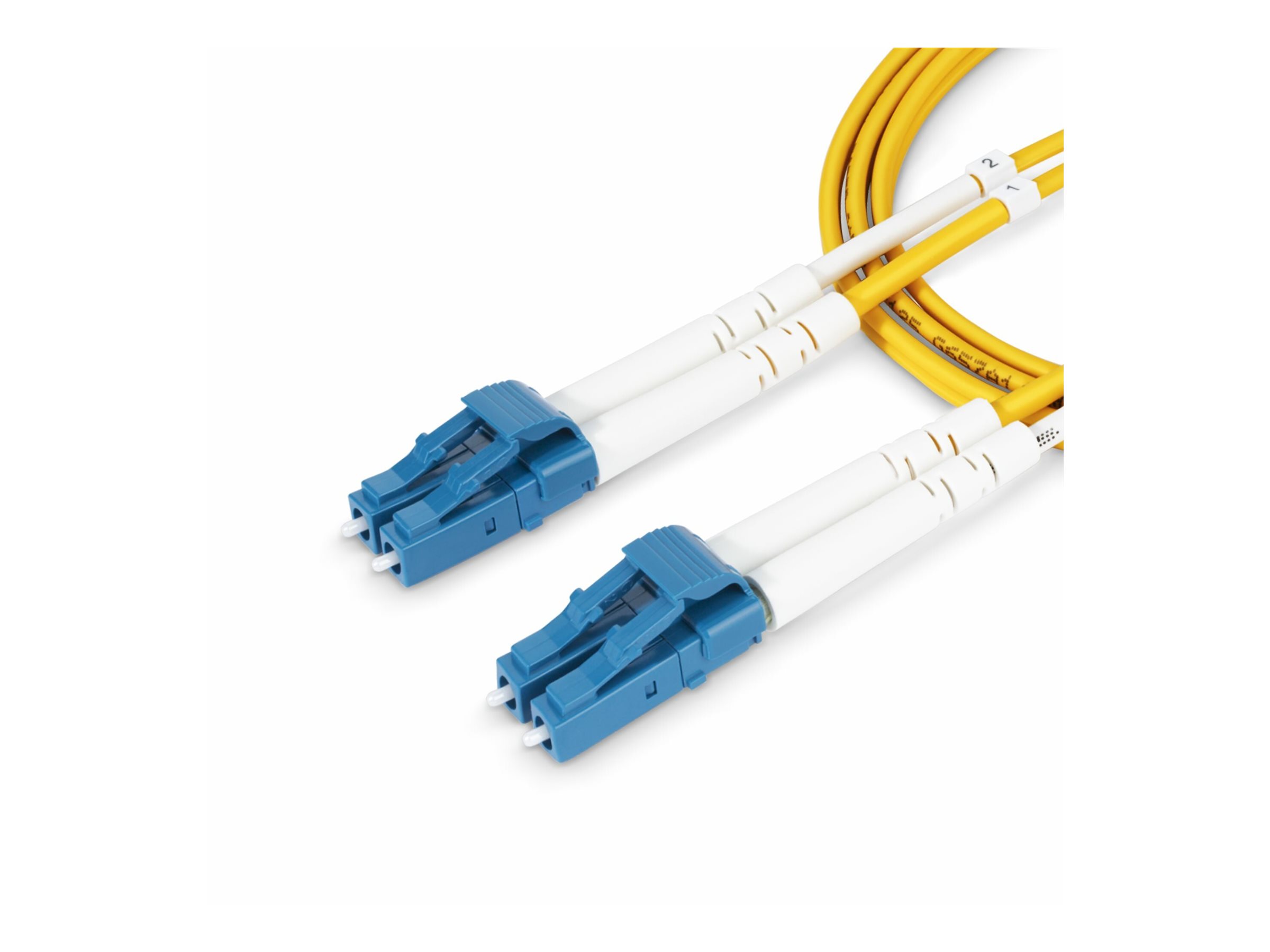 StarTech.com 5m (16.4ft) LC to LC (UPC) OS2 Single Mode Duplex Fiber Optic Cable, 9/125m, Laser Optimized, 10G, Bend Insensitiv