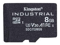 Kingston Industrial - Flash-Speicherkarte - 8 GB - A1 / Video Class V30 / UHS-I U3 / Class10 - microSDHC UHS-I