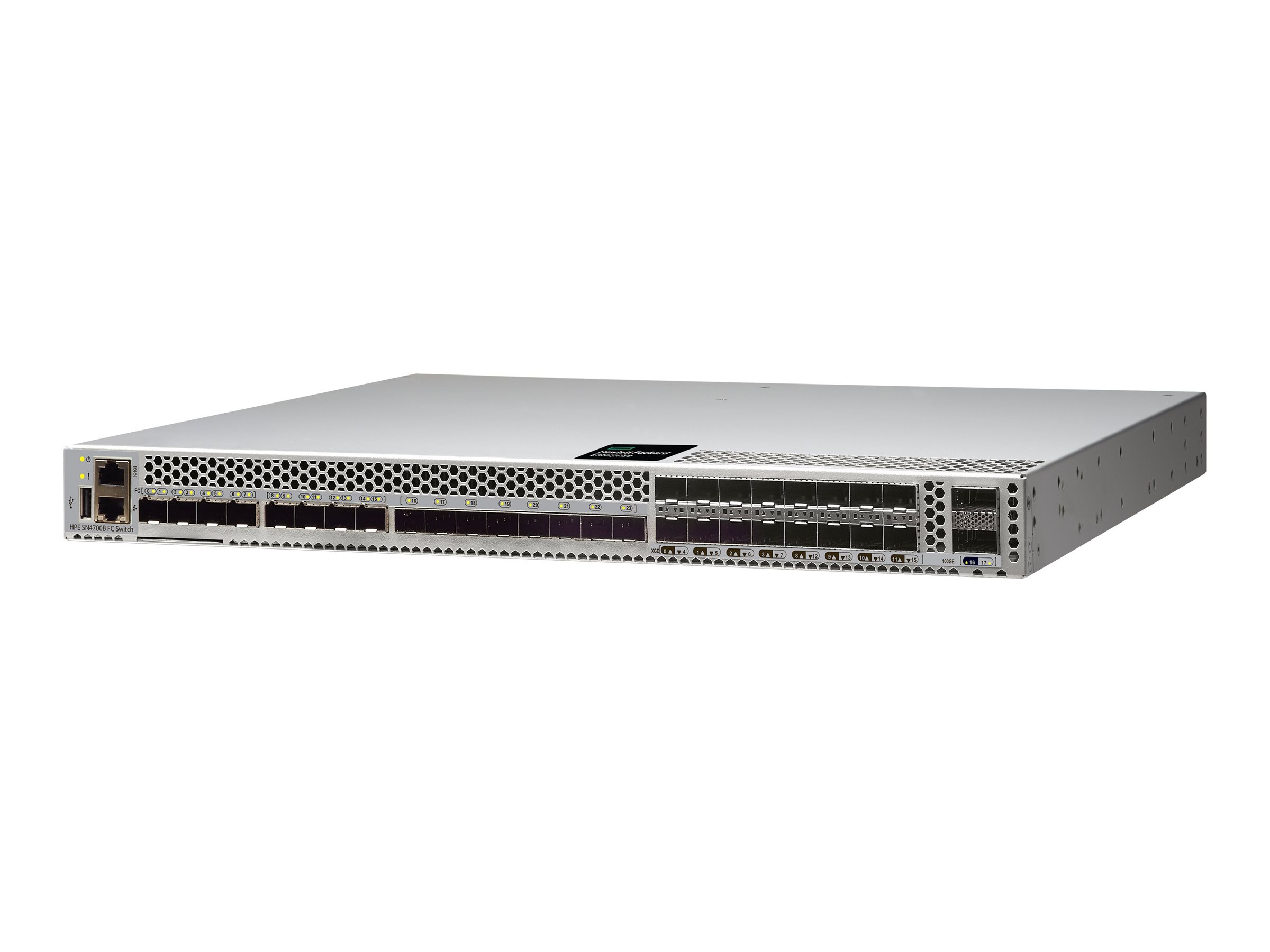 HPE SN4700B 64Gb 16/16 16-port 64Gb Short Wave SFP56 SAN Extension Fibre Channel Switch - B-Series - Switch - managed - 16 x 64G