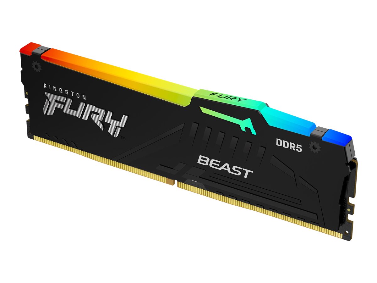 Kingston FURY Beast RGB - DDR5 - Modul - 8 GB - DIMM 288-PIN - 6000 MHz / PC5-48000