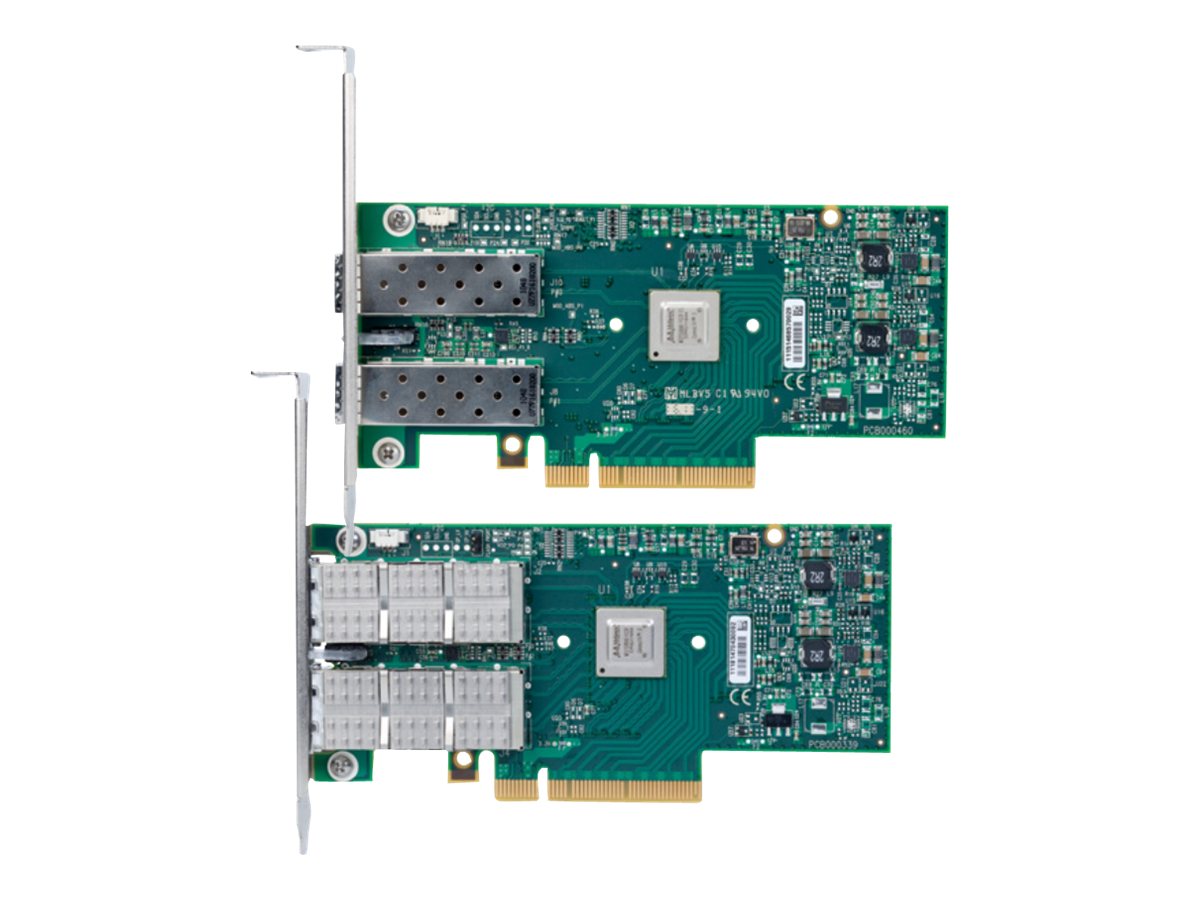 NVIDIA ConnectX-3 EN MCX312A-XCBT - Netzwerkadapter - PCIe 3.0 x8 - 10GbE, FCoE - 2 Anschl 1/4 sse