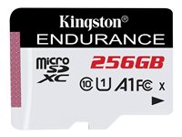 Kingston High Endurance - Flash-Speicherkarte - 256 GB - A1 / UHS-I U1 / Class10 - microSDXC UHS-I U1