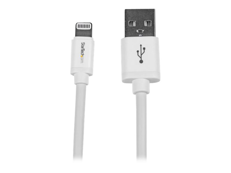 StarTech.com 2m Apple 8 Pin Lightning Connector auf USB Kabel - Weiss - USB Kabel fr iPhone / iPod / iPad - Ladekabel / Datenka