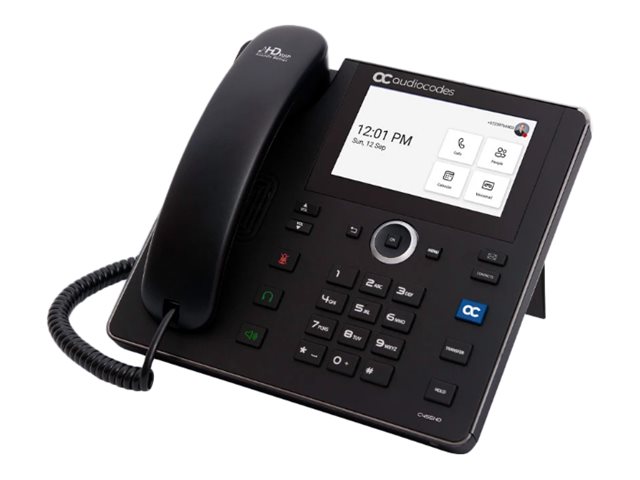 AudioCodes C455HD - VoIP-Telefon - mit Bluetooth-Schnittstelle mit Rufnummernanzeige - RTP, SRTP, RTCP - 8 Leitungen