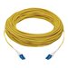 Eaton Tripp Lite Series 100G Duplex Singlemode 9/125 OS2 Armored Fiber Optic Cable (LC/LC Duplex M/M), LSZH, Yellow, 75 m (246 f