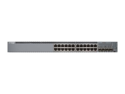 Juniper Networks EX Series EX2300-24P - Switch - L3 - managed - 24 x 10/100/1000 (PoE+) + 4 x Gigabit SFP / 10 Gigabit SFP+ - De