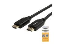 StarTech.com 4K HDMI Kabel 0,5m - Premium High Speed Kabel mit Ethernet - 4K 60Hz - HDMI 2,0 Kabel - HDMI-Kabel mit Ethernet - H