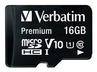 Verbatim - Flash-Speicherkarte (microSDHC/SD-Adapter inbegriffen) - 16 GB - Class 10 - microSDHC